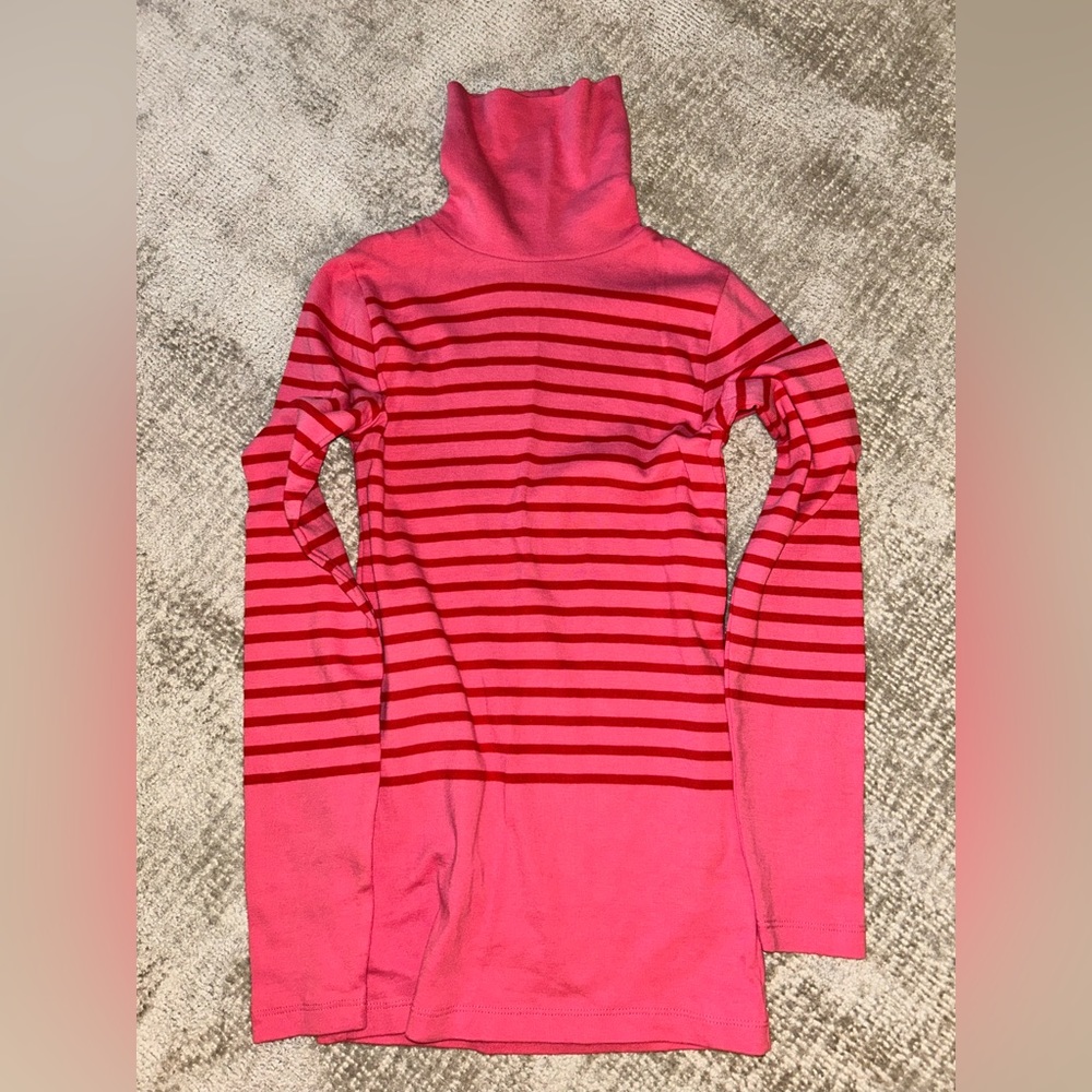 Like New! J. Crew Perfect-fit turtleneck in stripe